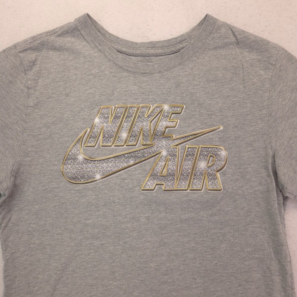 Nike Casual Crew Neck Graphic Short Sleeve T Shirt Mens Size Small S Gray